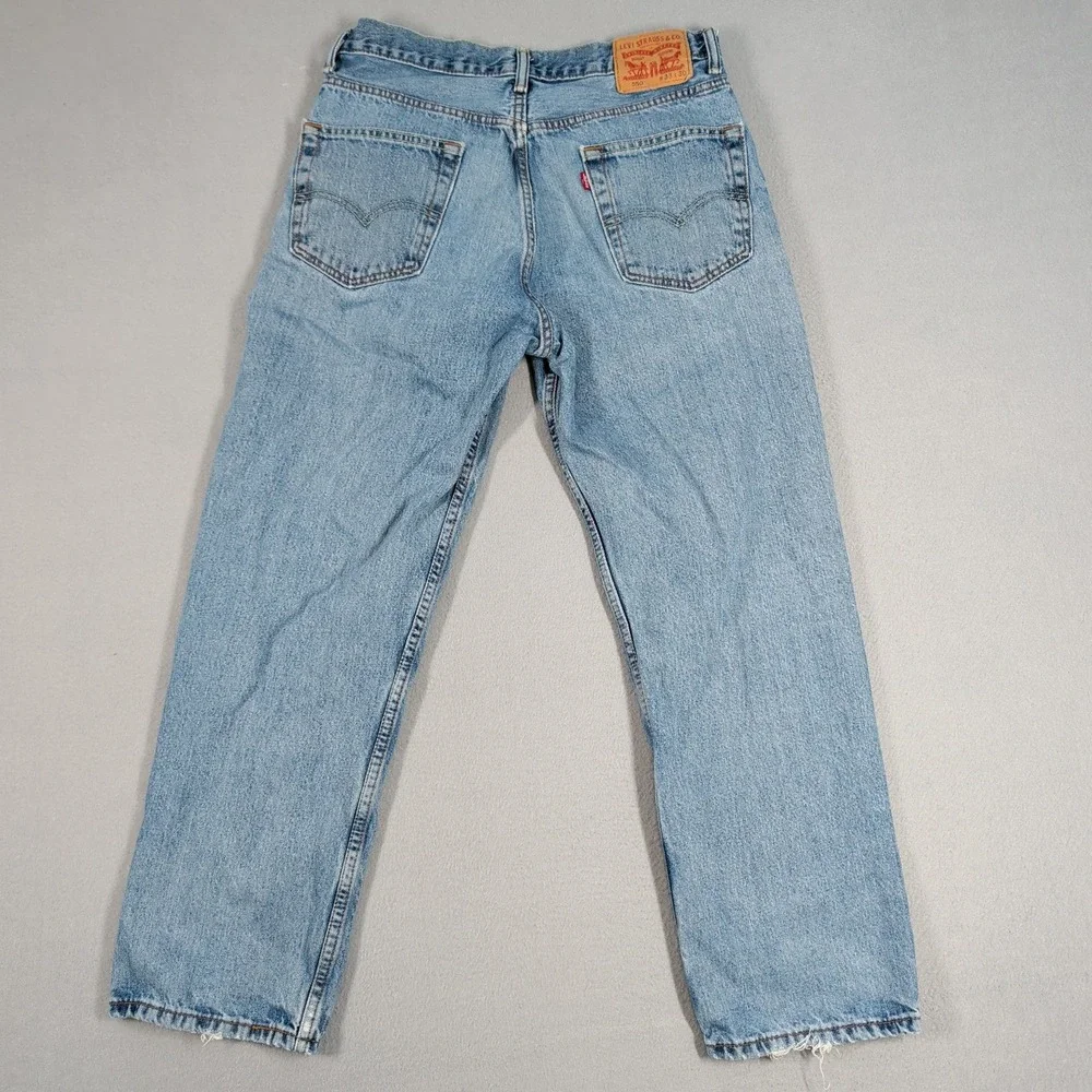 Levi's 550 Jeans Mens 33x30 Blue Relaxed Fit Tapered Leg Denim Casual Retro Wear